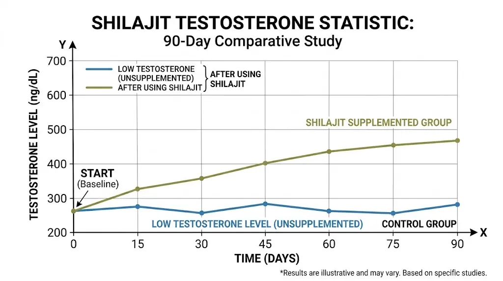 How Shilajit affects testosterone, blood flow and energy