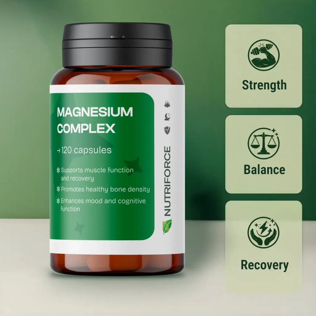 magnesium complexe glycinate supplement bottle