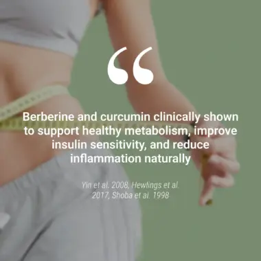 Scientific chart and clinical data highlighting the natural activation of GLP-1 for blood sugar balance.