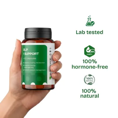 Laboratory seal of approval for 100% pure and natural blood sugar support formula.