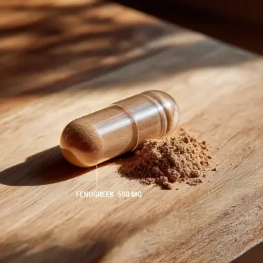 Detailed view of capsule capacity: 500mg dosage for optimal daily nutritional support.