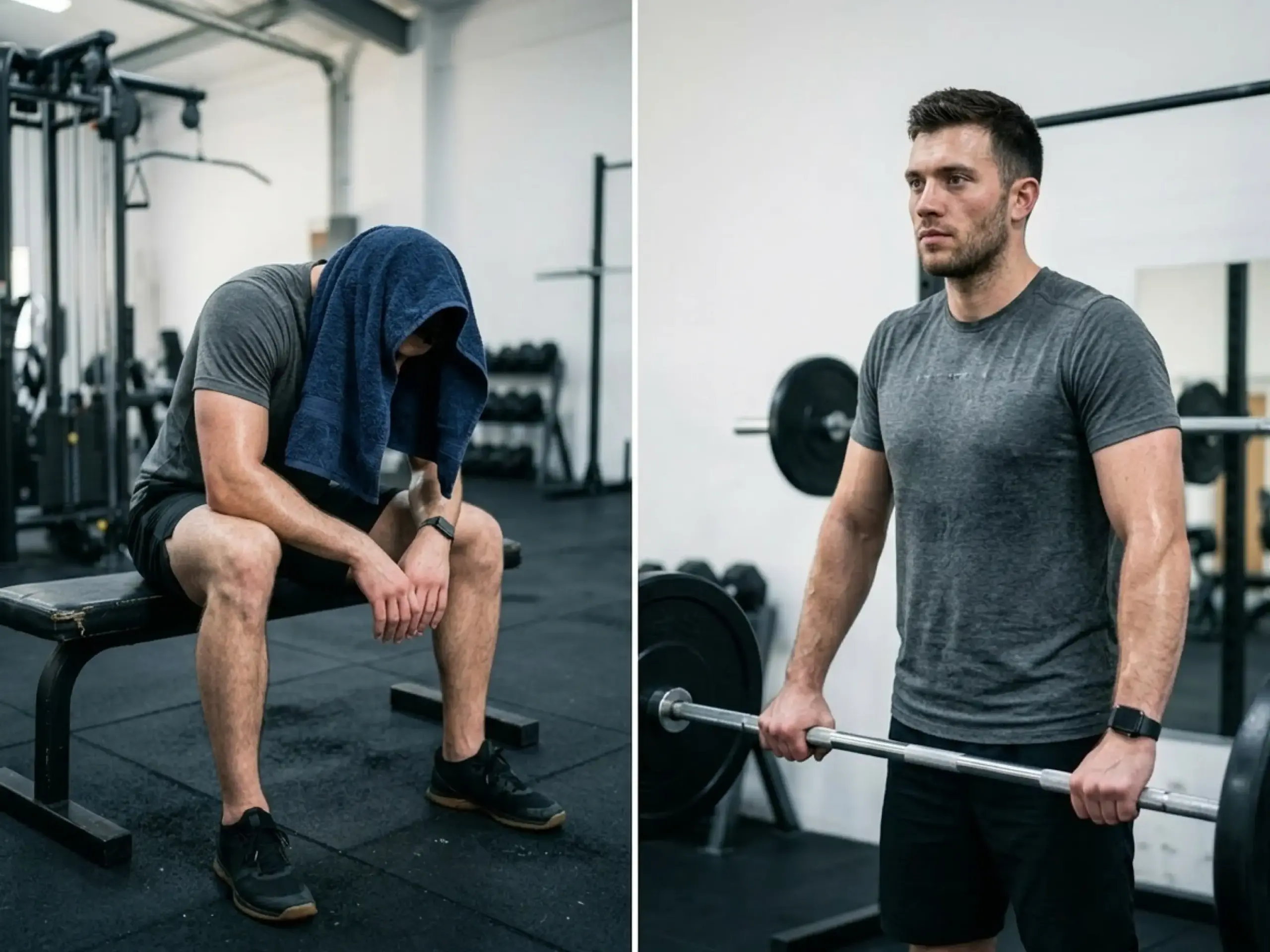 Before and after training mindset